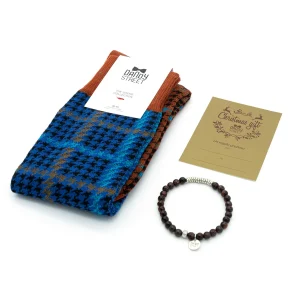 Dandy Street - shop online - accessori uomo - bracciali pietre naturali - bracciali uomo argento - calzini eleganti uomo - calzini caldo cotone - Regalo natalizio particolare per uomo - Christmas set #14