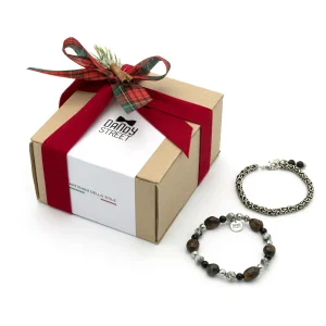 Dandy Street - shop online - gioielli uomo - Set di Natale - bracciali uomo in argento e pietre naturali - Set natalizio bracciali uomo - Christmas Box #03
