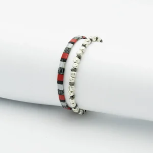 Dandy Street - shop online - gioielli uomo - Set di Natale - bracciali uomo in argento e pietre naturali - Bracciali abbinati regalo uomo - Christmas Box #06