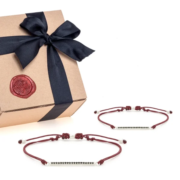 Dandy Street - shop online - gioielli uomo - Idea regalo per San Valentino per lei e per lui - Box regalo bracciali con pietre naturali - Braciale macramè - Braccialetti regalo per San Valentino - Box #05