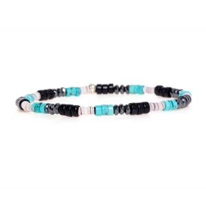 Dandy Street - shop online bracciali uomo di tendenza - bracciale elastico -bracciale uomo mare con pietre - Tulav