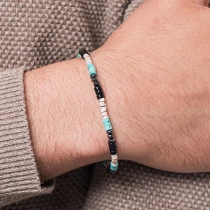 Dandy Street - shop online bracciali uomo di tendenza - bracciale elastico -bracciale uomo mare con pietre - Tulav