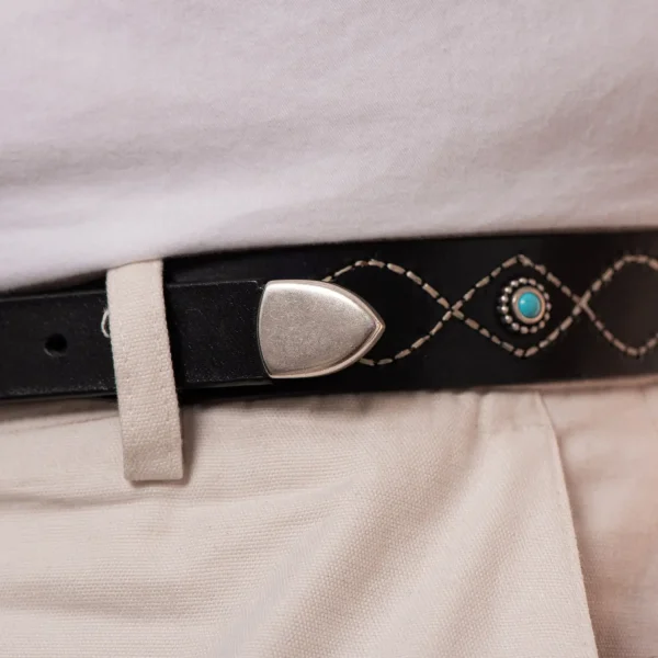Dandy Street - vendita online - accessori uomo - cintura uomo cuoio - cintura artigianale - cintura pelle - cintura con cuoio di vitello toscano - Aquos