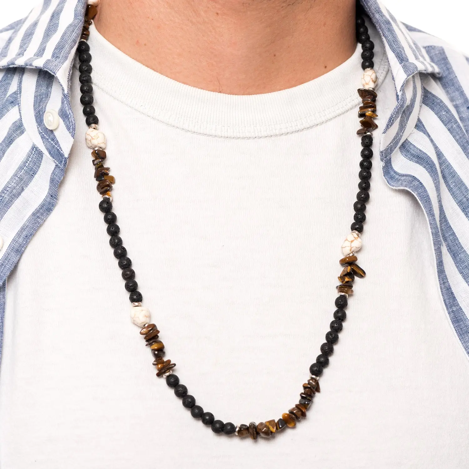 Dandy Street - shop online - collane uomo - collana uomo con ciondolo - collana con pietre naturali di qualità - Thales Dandy Street - shop online - collane uomo - collana uomo con ciondolo - collana con pietre naturali di qualità - Thales