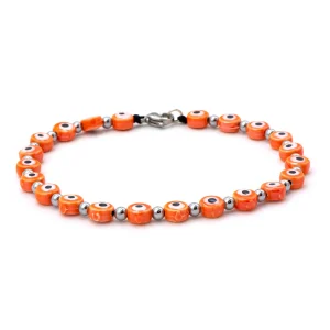 Dandy Street - shop online - cavigliera di tendenza made in italy - cavigliera da uomo accessorio mare - Lucky Orange