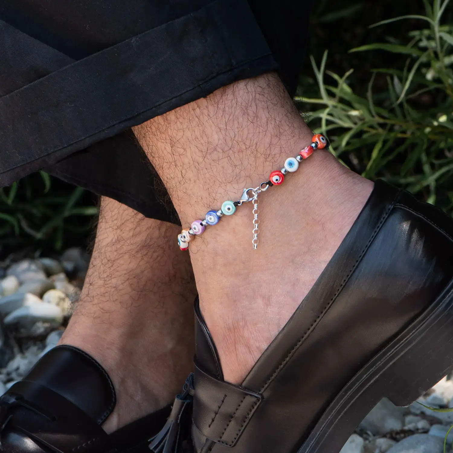 Dandy Street - shop online - cavigliera di tendenza made in italy - cavigliera da uomo ideale per l'estate - Lucky Multicolor Dandy Street - shop online - cavigliera di tendenza made in italy - cavigliera da uomo ideale per l'estate - Lucky Multicolor