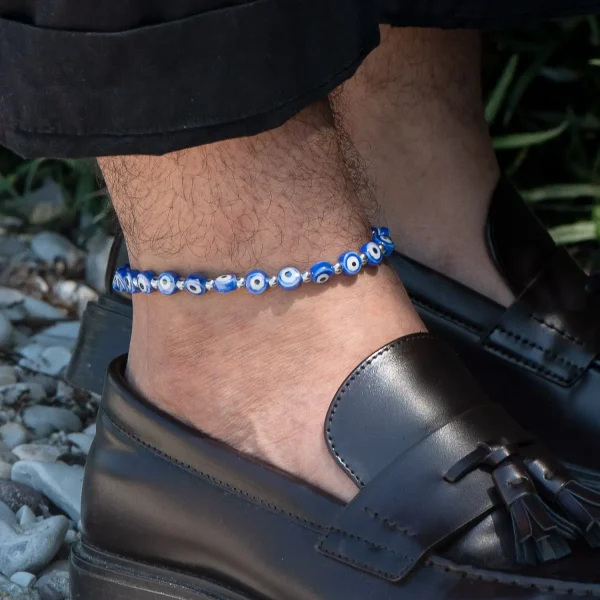 Dandy Street - shop online - cavigliera di tendenza made in italy - cavigliera da uomo ideale per il mare - Lucky Blue