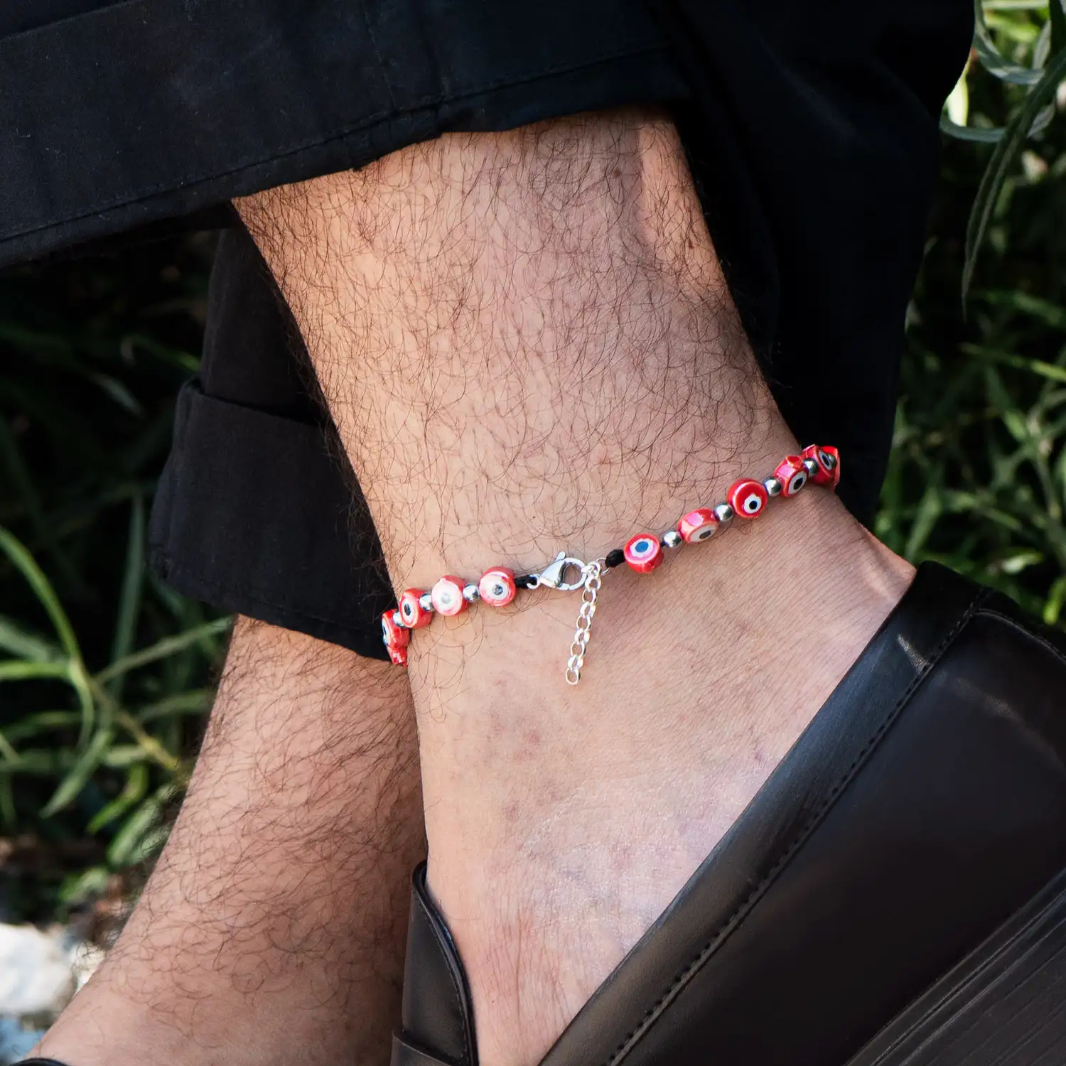 Dandy Street - shop online - cavigliera di tendenza made in italy - cavigliera da uomo Lucky per l'estate - Lucky Red Dandy Street - shop online - cavigliera di tendenza made in italy - cavigliera da uomo Lucky per l'estate - Lucky Red