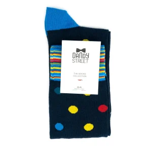 Dandy Street - shop online - accessori uomo calzini uomo cotone - calze da uomo in cotone con pois