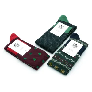 Dandy Street - shop online - accessori uomo - calzini uomo in cotone - calze eleganti - calzini fantasia - set di Natale - box Natalizio - calzini uomo con stile e colore - Socks Box #10