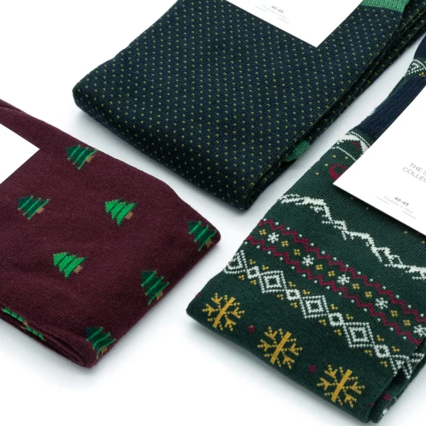 Dandy Street - shop online - accessori uomo - calzini uomo in cotone - calze eleganti - calzini fantasia - set di Natale - box Natalizio - calzini uomo con stile e colore - Socks Box #10