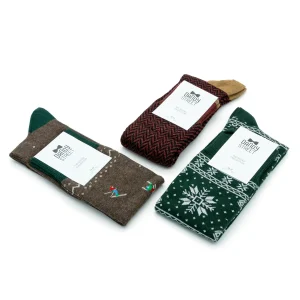 Dandy Street - shop online - accessori uomo - calzini uomo in cotone - calze eleganti - calzini fantasia - set di Natale - box Natalizio - calzini uomo in cotone per natale - Socks Box #09