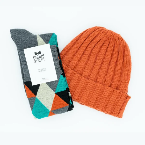 Dandy Street - shop online - accessori uomo - berretto invernale costa inglese - calzini uomo in cotone - calzini eleganti - Box da uomo stagione invernale - Winter Box #06