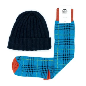 Dandy Street - shop online - accessori uomo - berretto invernale costa inglese - calzini uomo in cotone - calzini eleganti - Box regalo berretto e calzini - Winter Box #02