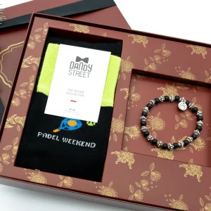 Dandy Street - shop online - accessori uomo - bracciali pietre naturali - bracciali uomo argento - calzini eleganti uomo - calzini caldo cotone - Bracciale uomo con pietre e calzini - Christmas set #19