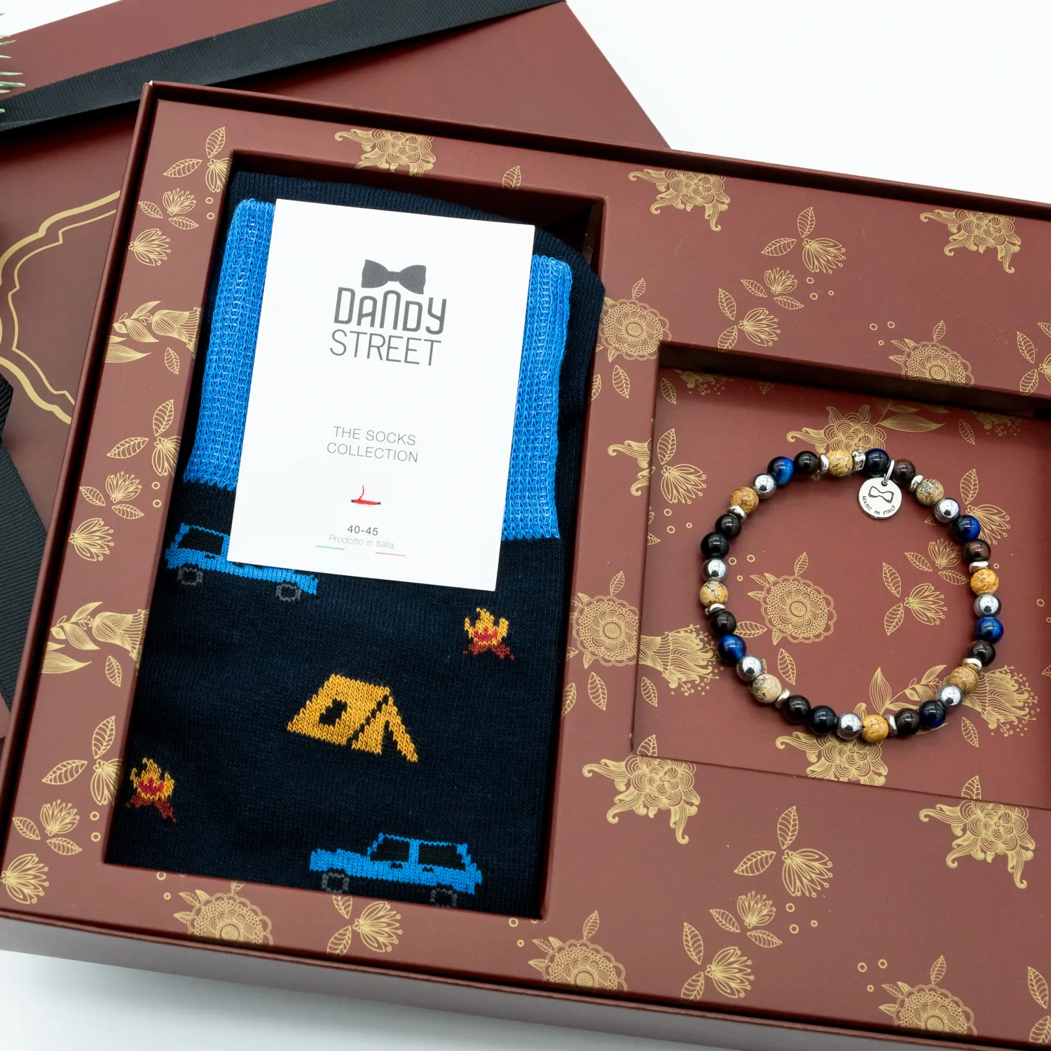 Dandy Street - shop online - accessori uomo - bracciali pietre naturali - bracciali uomo argento - calzini eleganti uomo - calzini caldo cotone - Regalo ideale per un Natale indimenticabile - Christmas set #17 Dandy Street - shop online - accessori uomo - bracciali pietre naturali - bracciali uomo argento - calzini eleganti uomo - calzini caldo cotone - Regalo ideale per un Natale indimenticabile - Christmas set #17