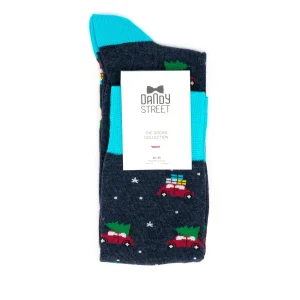 Dandy Street - shop online - accessori uomo calzini uomo cotone - calzino da uomo in fantasia natalizia