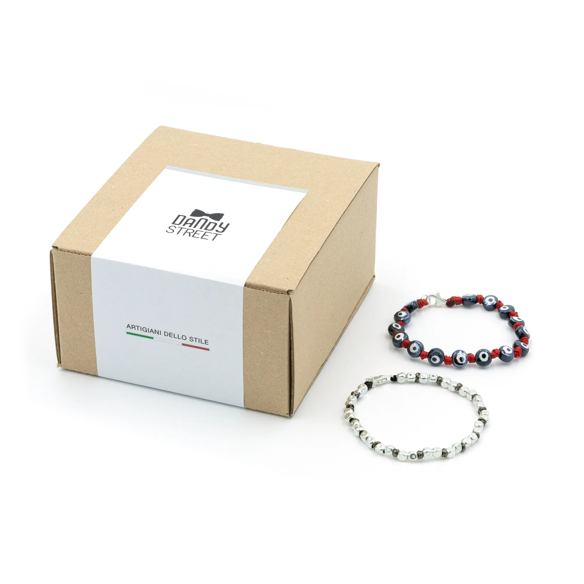 Dandy Street - shop online - accessori e gioielli uomo - set di due bracciali - Regalo ideaele per anniversario da uomo - Gift Box #08 Dandy Street - shop online - accessori e gioielli uomo - set di due bracciali - Regalo ideaele per anniversario da uomo - Gift Box #08