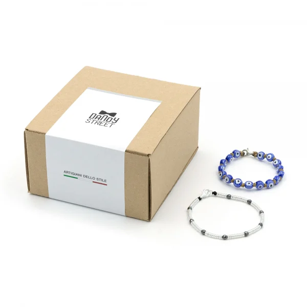 Dandy Street - shop online - accessori e gioielli uomo - set di due bracciali - Regalo per compleanno originale e particolare - Gift Box #06