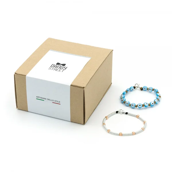 Dandy Street - shop online - accessori e gioielli uomo - set di due bracciali - Regalo set bracciali da uomo - Gift Box #07