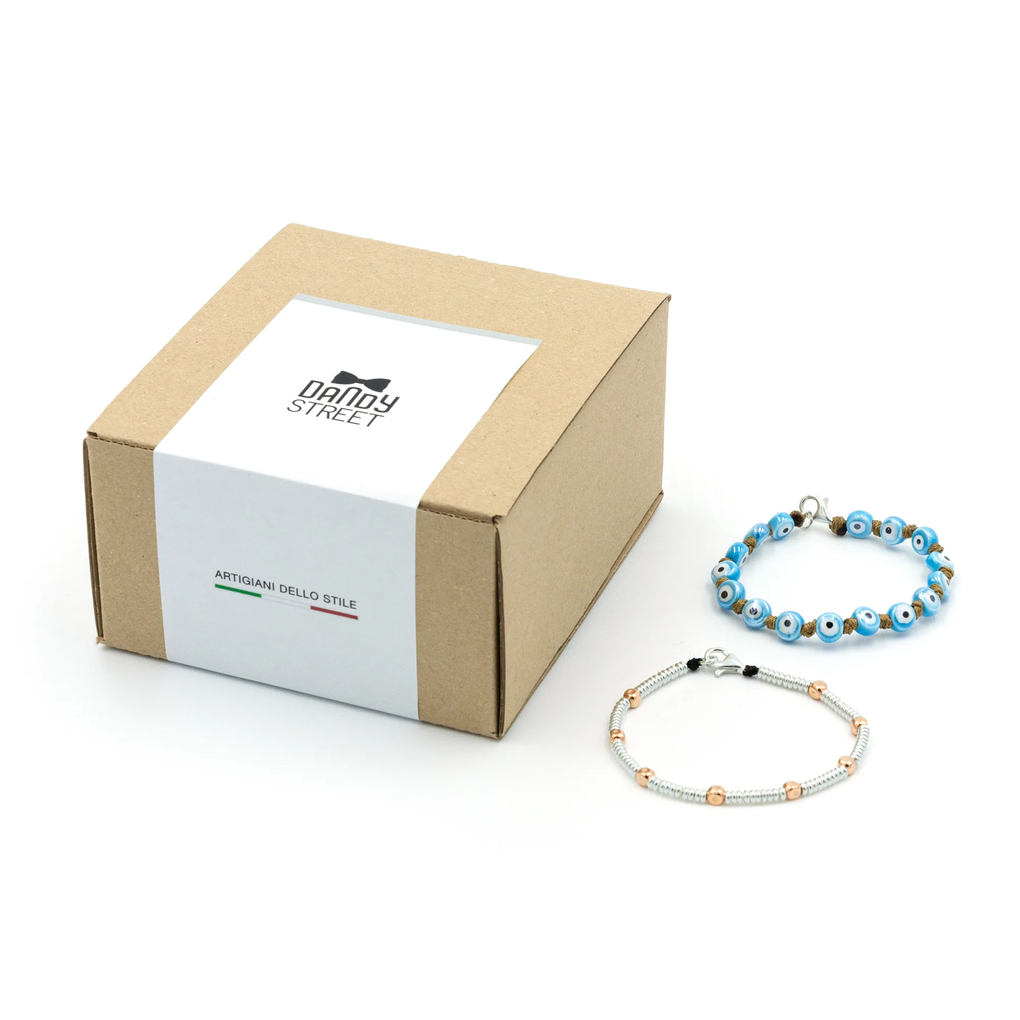Dandy Street - shop online - accessori e gioielli uomo - set di due bracciali - Regalo set bracciali da uomo - Gift Box #07 Dandy Street - shop online - accessori e gioielli uomo - set di due bracciali - Regalo set bracciali da uomo - Gift Box #07