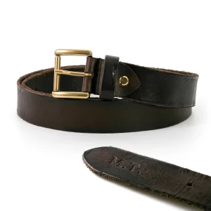 Dandy Street - vendita online - accessori uomo - cintura uomo cuoio - cintura artigianale - cintura pelle - cintura in cuoio personalizzabile con iniziali - Erof
