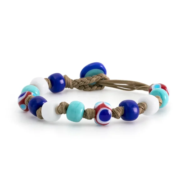 Dandy Street - shop online bracciali uomo di tendenza - bracciale murano - Bracciale uomo di carattere con murrine - Trezze