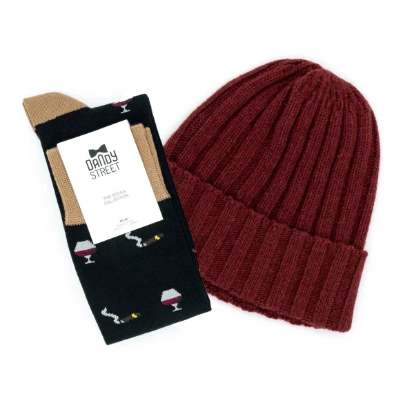 Dandy Street - shop online - accessori uomo - berretto invernale costa inglese - calzini uomo in cotone - calzini eleganti - Abbinamento spezzato uomo - Winter Box #9