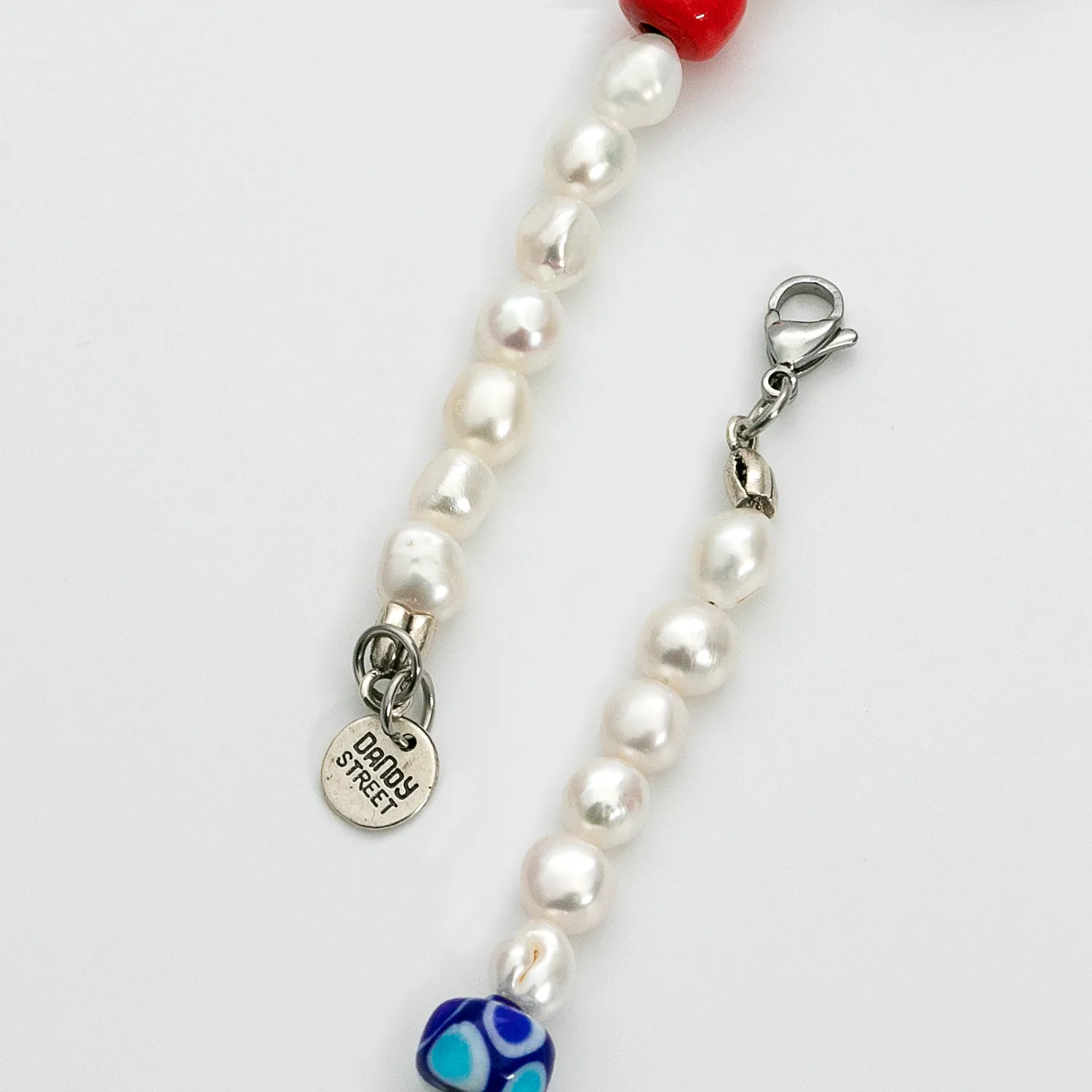 Dandy Street - shop online - collane uomo con pietre naturali - Collana con murrine veneziane e perle - Stewe Dandy Street - shop online - collane uomo con pietre naturali - Collana con murrine veneziane e perle - Stewe