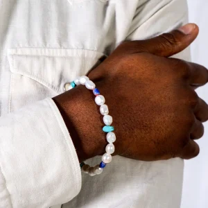 Dandy Street - shop online bracciali uomo di tendenza - Bracciale da uomo con perle - Pearl