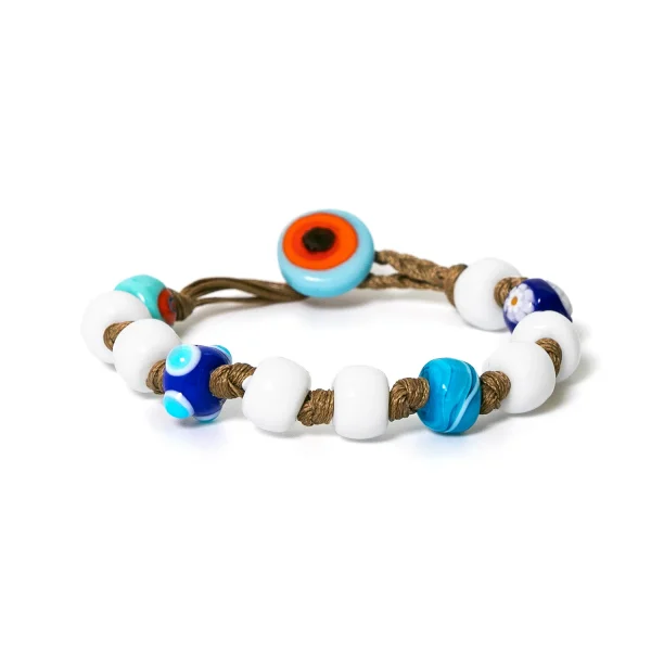 Dandy Street - shop online bracciali uomo di tendenza - Bracciali con Murrine veneziane - Bracciale da uomo elegante con murrine - Moros