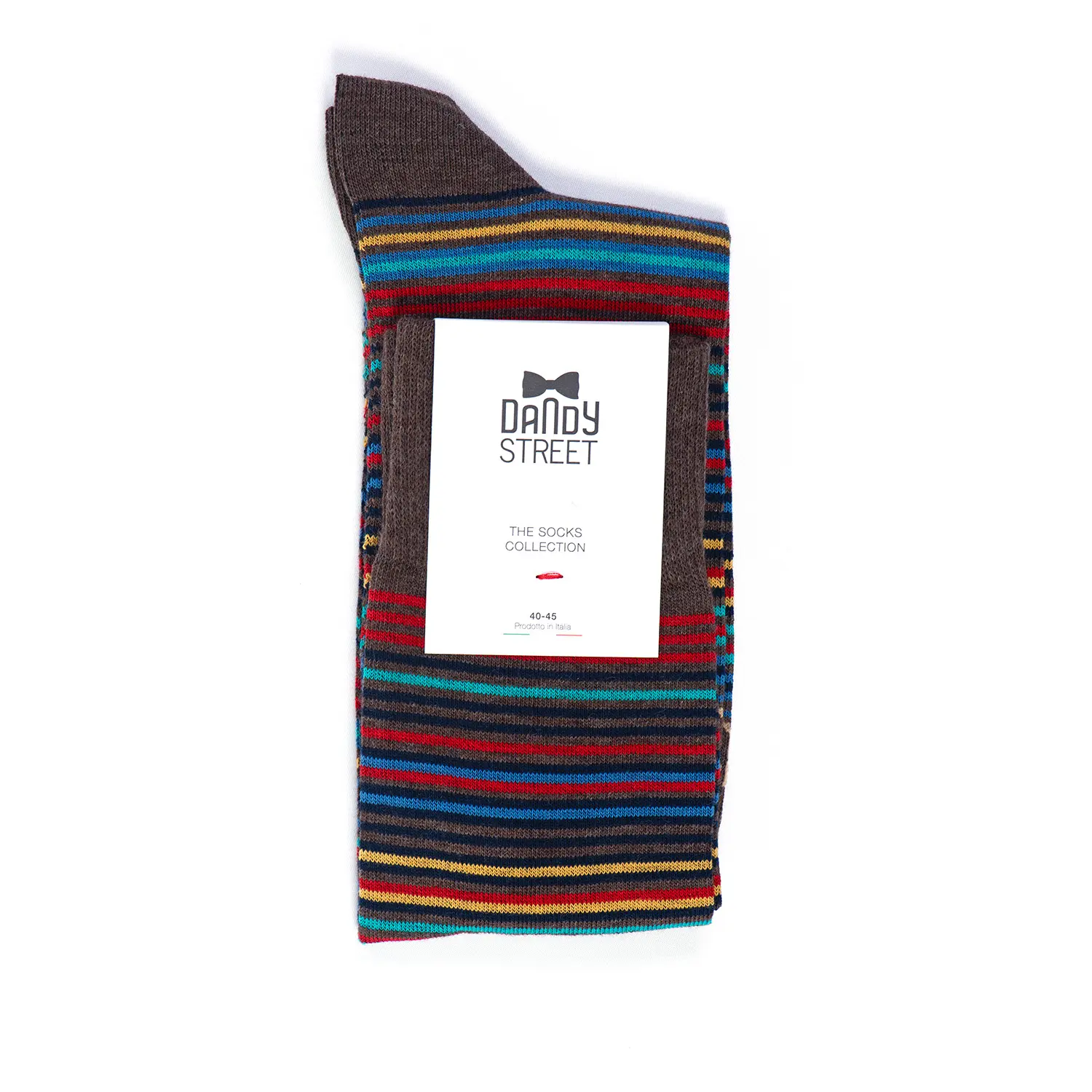 Dandy Street - shop online - accessori uomo calzini uomo cotone - calze da uomo in cotone multicolor - Stripes Brown Dandy Street - shop online - accessori uomo calzini uomo cotone - calze da uomo in cotone multicolor - Stripes Brown