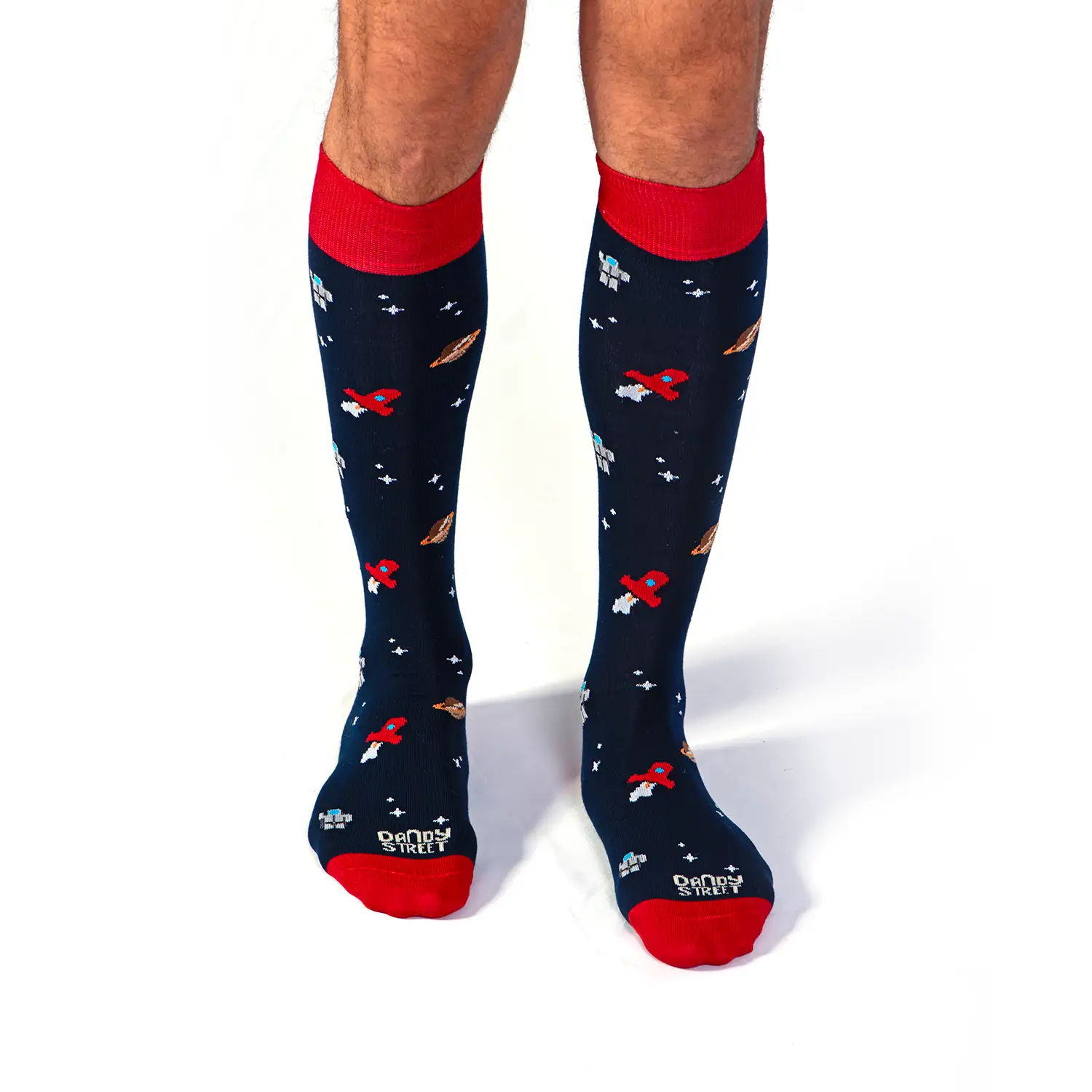 Dandy Street - shop online - accessori uomo calzini uomo cotone - calzini con razzi, pianeti e astronavi - Space Socks Dandy Street - shop online - accessori uomo calzini uomo cotone - calzini con razzi, pianeti e astronavi - Space Socks