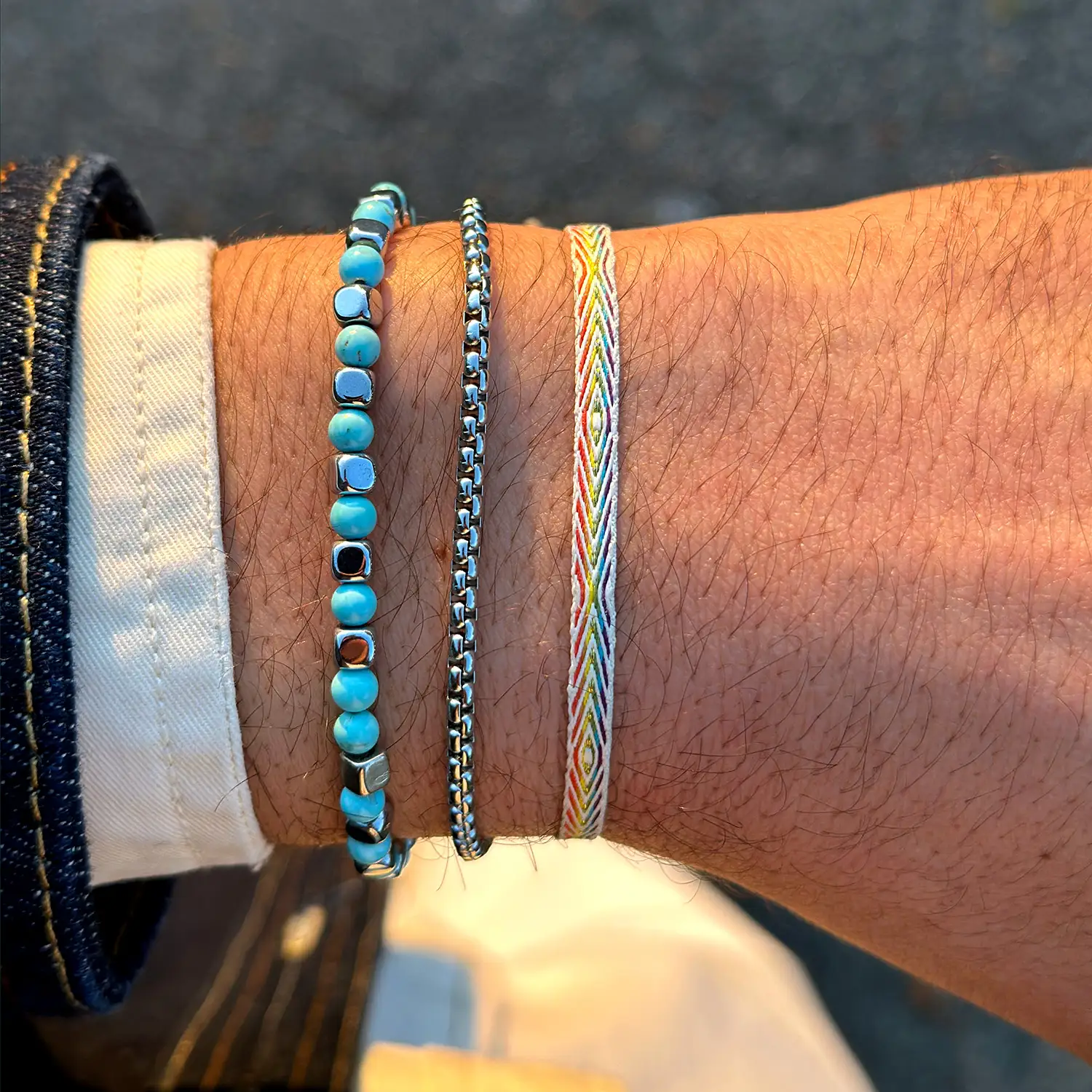 Dandy Street - shop online - accessori uomo bracciali uomo - Tris bracciali dallo stile raffinato - Tris #21 Dandy Street - shop online - accessori uomo bracciali uomo - Tris bracciali dallo stile raffinato - Tris #21