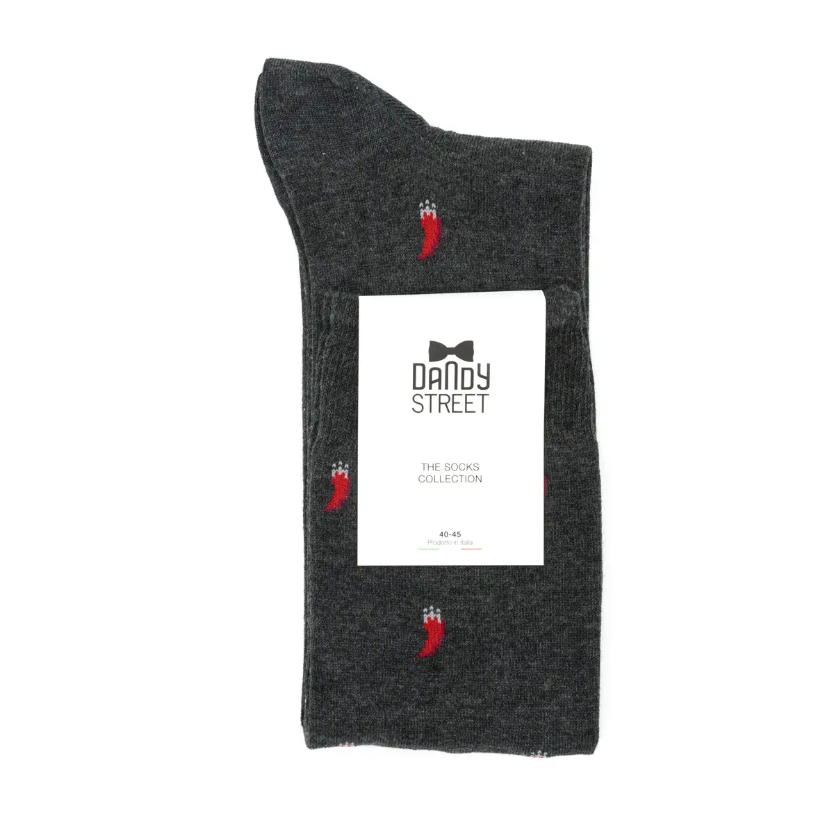 Dandy Street - shop online - accessori uomo calzini uomo cotone - Calze da uomo con cornetti portafortuna - Cornetto grey Dandy Street - shop online - accessori uomo calzini uomo cotone - Calze da uomo con cornetti portafortuna - Cornetto grey