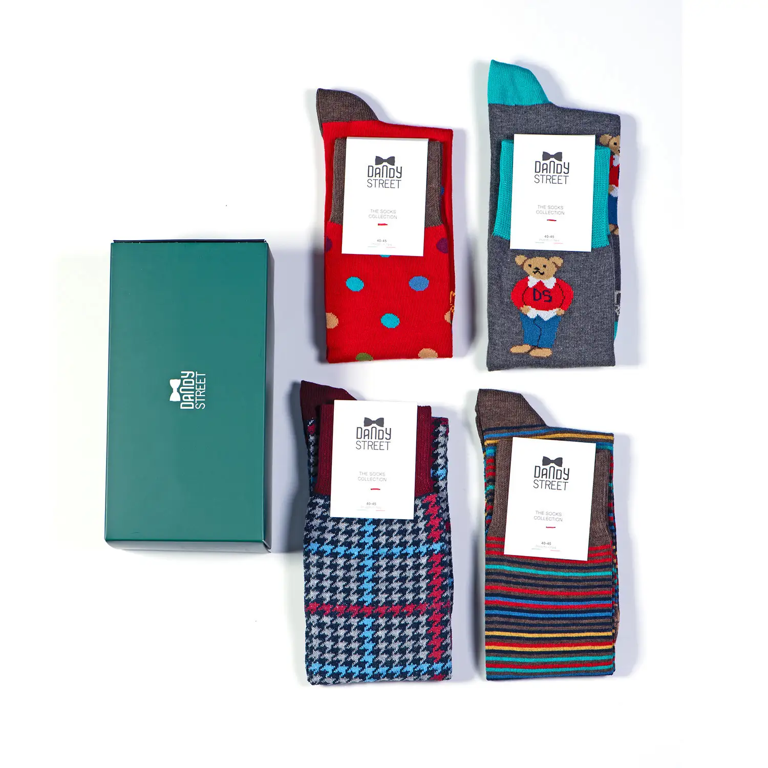 Dandy Street - shop online - accessori uomo - calzini uomo in cotone - Box calze con dettagli unici - Socks Box #28 Dandy Street - shop online - accessori uomo - calzini uomo in cotone - Box calze con dettagli unici - Socks Box #28