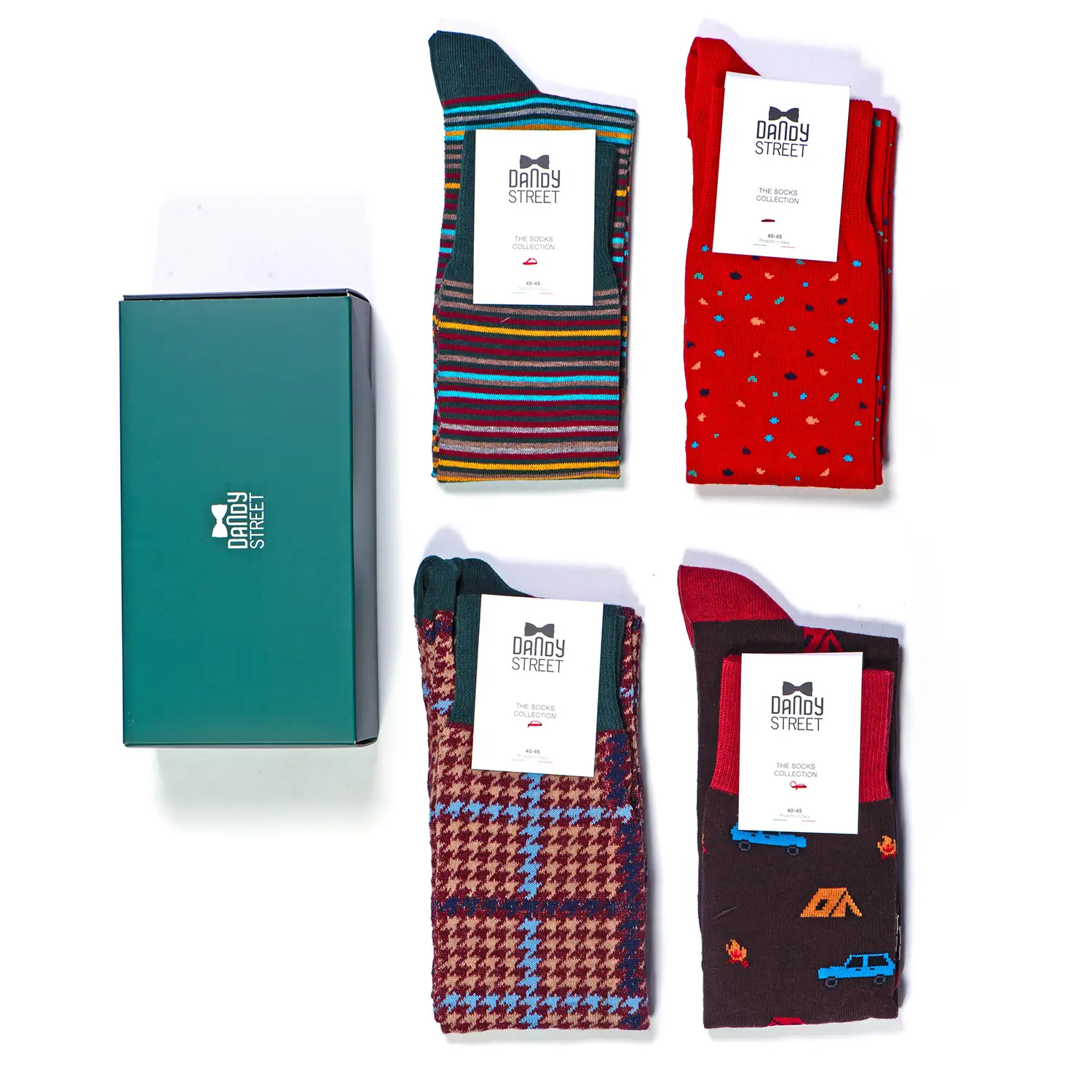 Dandy Street - shop online - accessori uomo - calzini uomo in cotone - Set calze da uomo in cotone - Socks Box #36 Dandy Street - shop online - accessori uomo - calzini uomo in cotone - Set calze da uomo in cotone - Socks Box #36