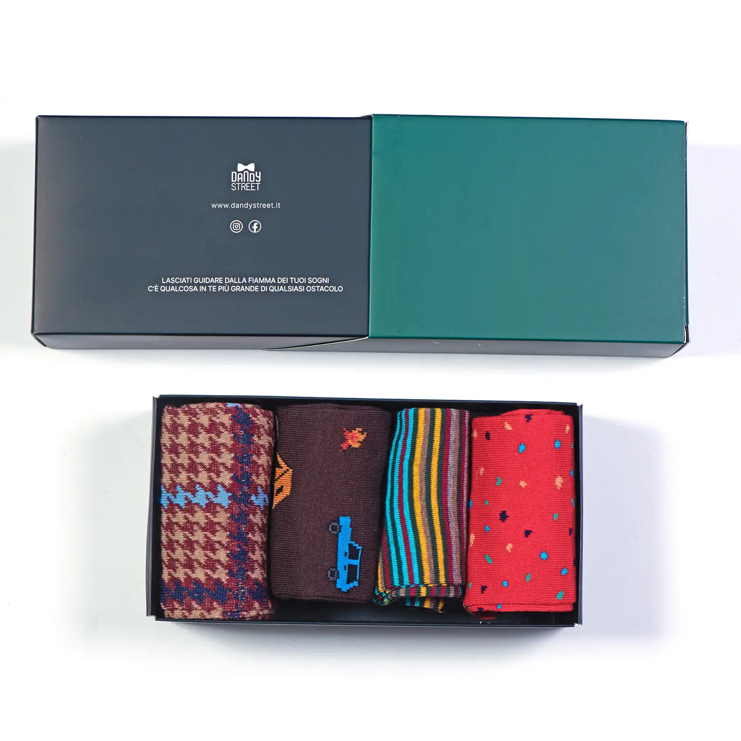Dandy Street - shop online - accessori uomo - calzini uomo in cotone - Set calze da uomo in cotone - Socks Box #36 Dandy Street - shop online - accessori uomo - calzini uomo in cotone - Set calze da uomo in cotone - Socks Box #36