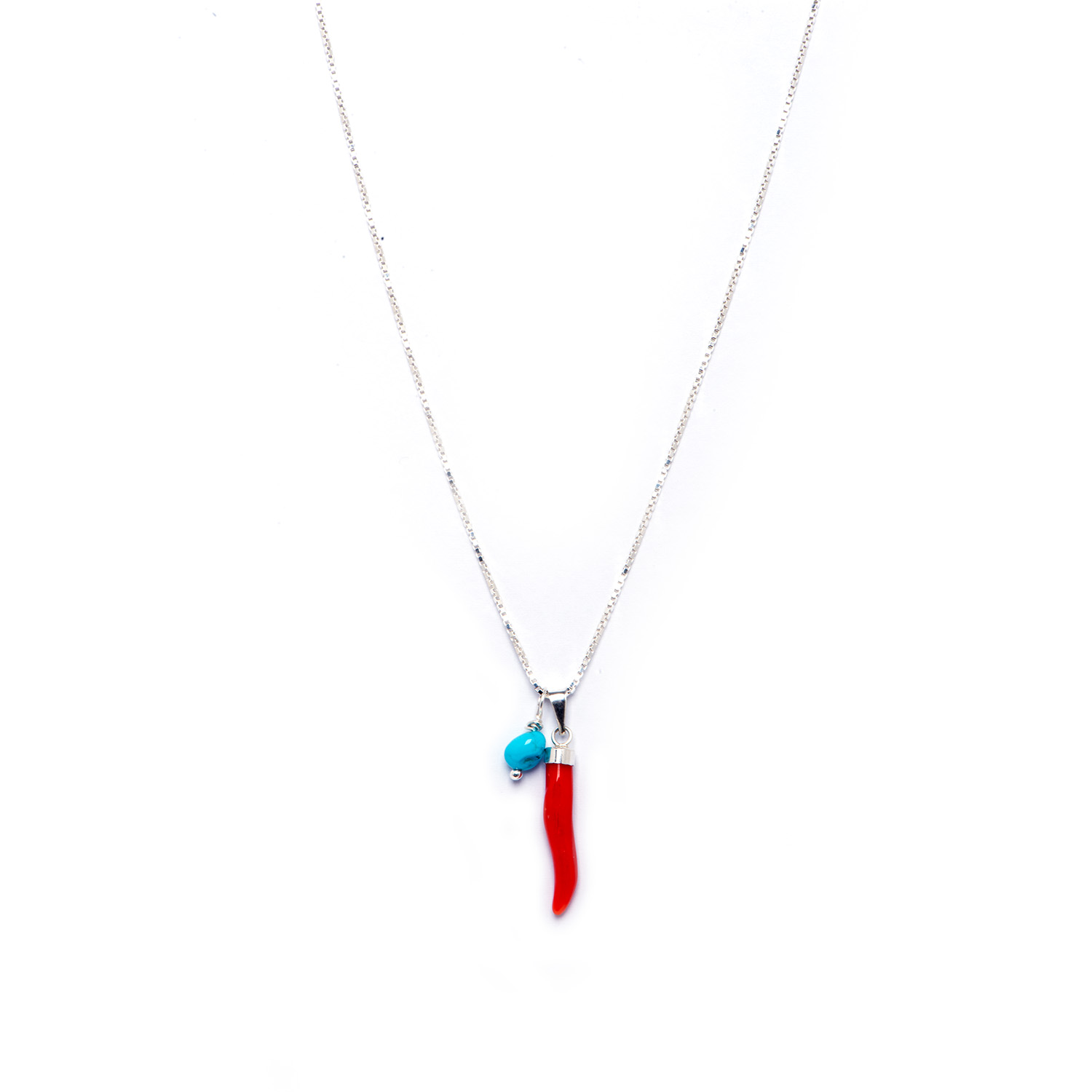 Dandy Street - shop online - collane uomo con pietre naturali - Collana da uomo in argento con pendenti - Horing