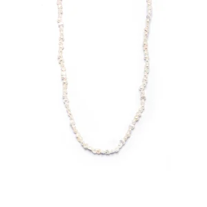 Dandy Street - shop online - collane uomo con pietre naturali - Collana elegante con perle di fiume - Blancos