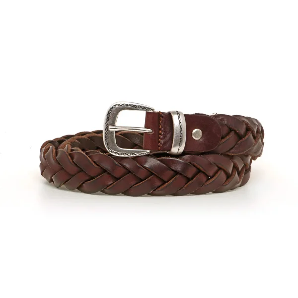 Dandy Street - vendita online - accessori uomo - cintura uomo cuoio - cintura artigianale - cintura pelle - Cintura cuoio uomo intrecciata - Twisted