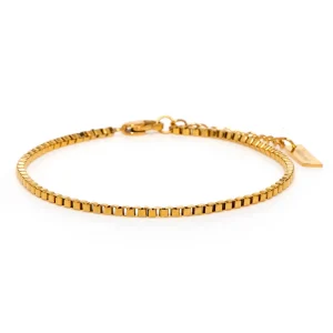Dandy Street - shop online bracciali uomo di tendenza - Bracciale da uomo in oro elegante - Einar
