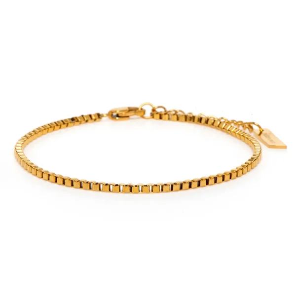 Dandy Street - shop online bracciali uomo di tendenza - Bracciale da uomo in oro elegante - Einar