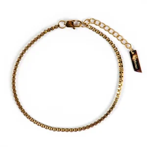 Dandy Street - shop online bracciali uomo di tendenza - Bracciale da uomo in oro elegante - Einar