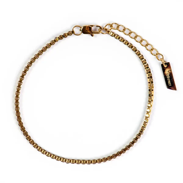 Dandy Street - shop online bracciali uomo di tendenza - Bracciale da uomo in oro elegante - Einar