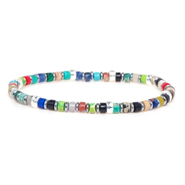 Dandy Street - shop online bracciali uomo di tendenza - Bracciale da uomo con pietre cosmopolita - Rio