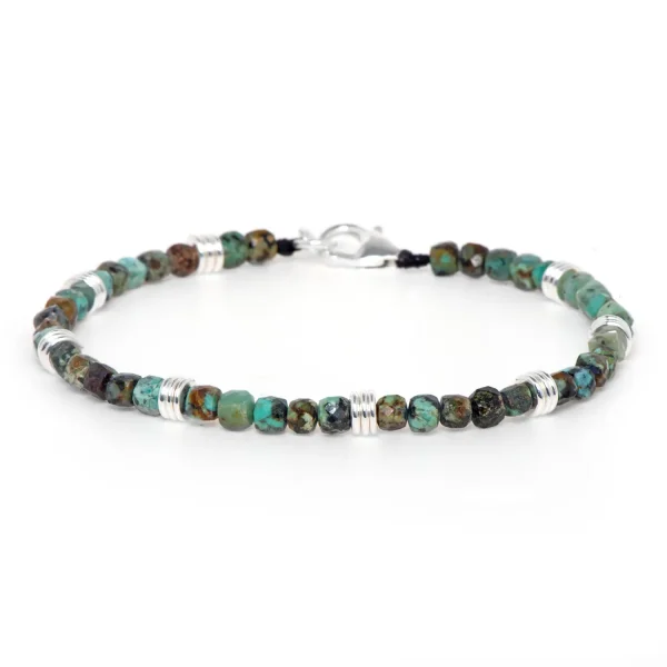 Dandy Street - shop online bracciali uomo di tendenza - Bracciale uomo con pietre turchese - Joster